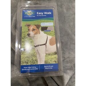 New PetSafe Easy Walk No Pull Dog Harness Adjustable Nylon Small Black /Silver